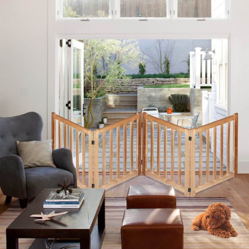 Tucker Murphy Pet™ Wooden Free Standing Pet Gate & Reviews Wayfair